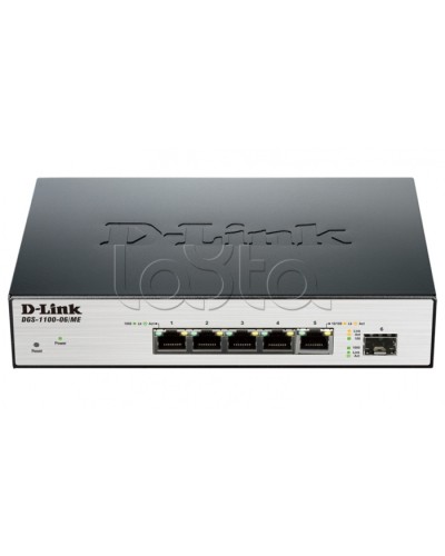 Коммутатор 6-портовый D-Link DGS-1100-06/ME/A1B в Барнауле Коммутаторы Pintop.ru