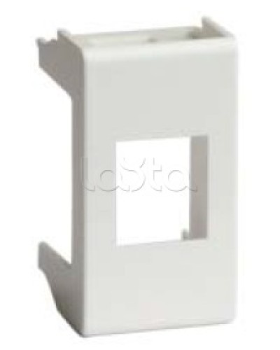 Адаптер для информационных разъемов SIEMON, белый, 1мод. DKC 76608B в Барнауле Аксессуары для стоек и шкафов Pintop.ru