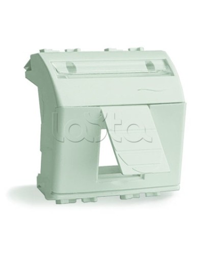 Адаптер для информационных разъемов Keystone, белый, 2 мод DKC 76613B в Барнауле Аксессуары для кабель-канала Pintop.ru