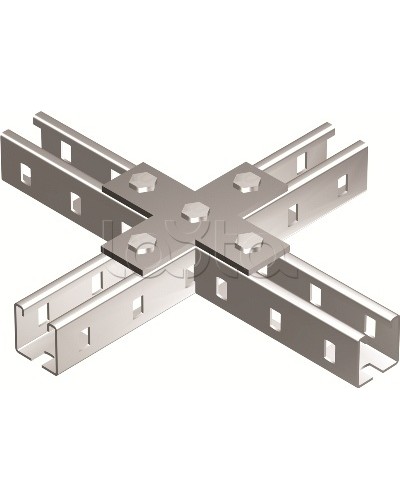 Пластина соединительная Х-обр., горячеоцинкованная DKC BMD1041HDZ в Барнауле Аксессуары для лотков Pintop.ru