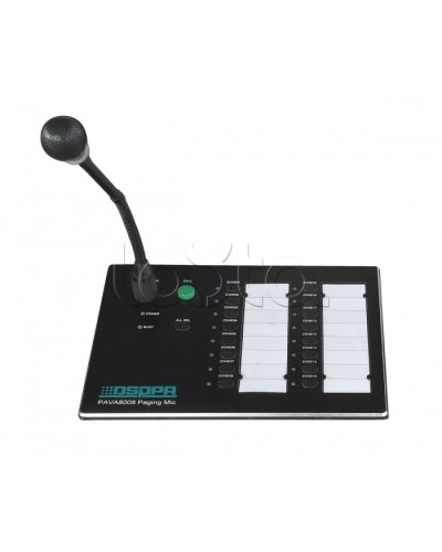 Консоль микрофонная DSPPA PAVA-8008 в Барнауле Система оповещения и трансляции Dsppa Pintop.ru