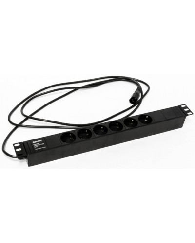 Блок розеток Hyperline SHE19-6SH-2.5IEC в Барнауле Блоки розеток Pintop.ru