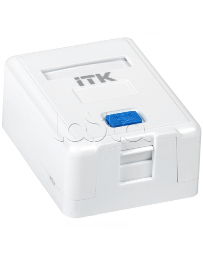 ITK Корпус настенной розетки для 1 мод. Keystone Jack (CS2-012) в Барнауле Коннекторы Pintop.ru