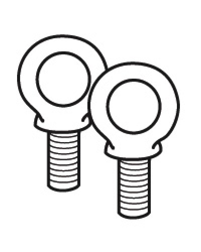 Комплект подъемных колец Legrand 020482 в Барнауле Аксессуары для стоек и шкафов Pintop.ru