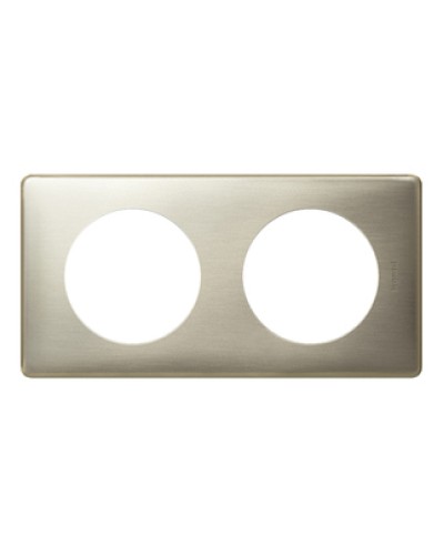 Рамка 2 поста титан Celiane Legrand 068902 в Барнауле Аксессуары для кабель-канала Pintop.ru