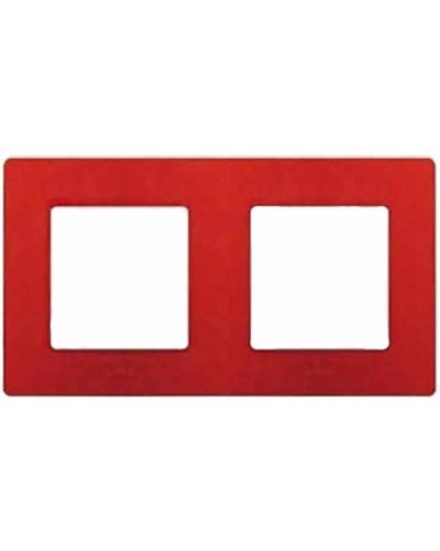 Рамка 2 поста Etika красный (10 шт/уп) Legrand 672532 в Барнауле Аксессуары для кабель-канала Pintop.ru