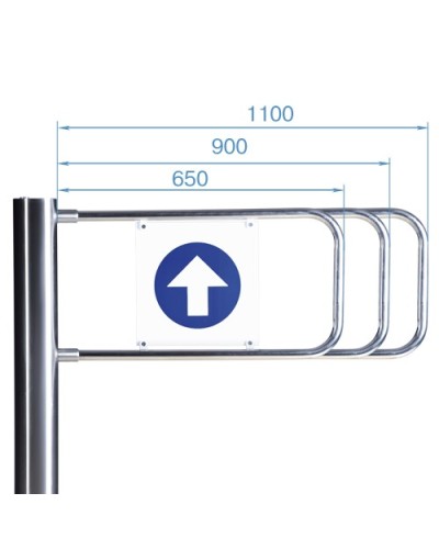 Створка для стойки калитки PERCo-AG-1100 (1100мм) в Барнауле Ограждения Pintop.ru