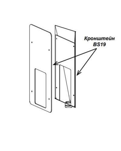 Кронштейн PERCo-BS19 в Барнауле Дополнительное оборудование для СКУД Pintop.ru