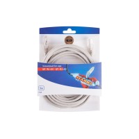 Патч-корд U/UTP RJ45-RJ45, CAT 5e, PVC, серый, 5м REXANT 06-3204