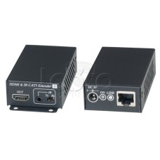 Комплект для передачи HDMI сигнала с ИК повторителем по одному кабелю витой пары SC&T HE02EI
