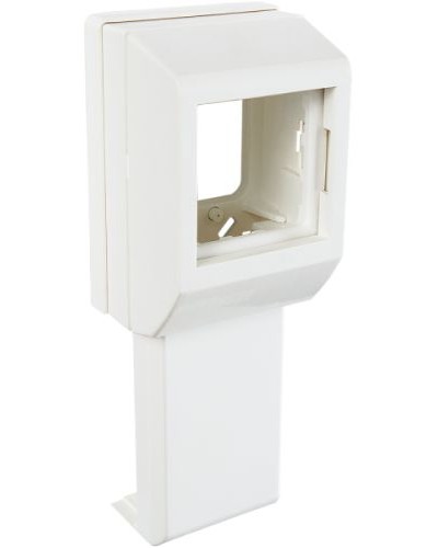 Суппорт с рамкой на 1 пост (45х45) вдоль профиля универсальный SPL 020007S в Барнауле Аксессуары для кабель-канала Pintop.ru