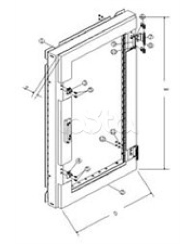 Дверь передняя плексигласовая TOA PGD-22 в Барнауле Системы оповещения и трансляции TOA Pintop.ru