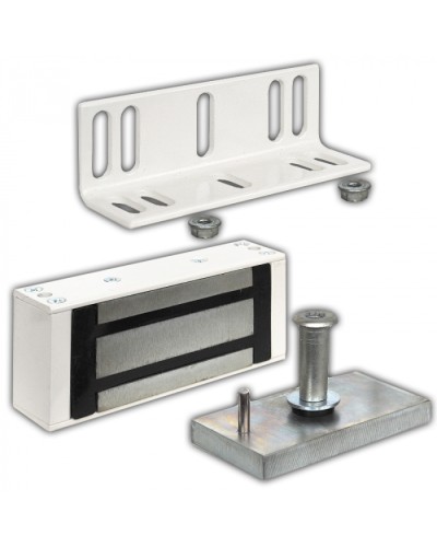 Замок электромагнитный Олевс М1-300 белый в Барнауле Электромагнитные замки Pintop.ru