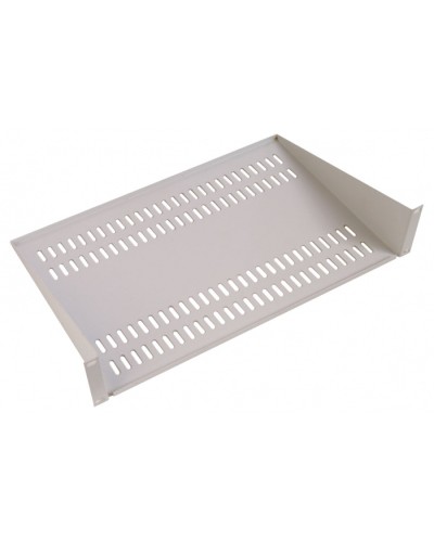 Полка перфорированная консольная 400мм 2U ЦМО МС-40-9005 в Барнауле Полки для шкафов и стоек Pintop.ru